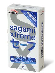 Презервативы Sagami Xtreme Ultrasafe с двойным количеством смазки - 10 шт. - Sagami - купить с доставкой в Коломне