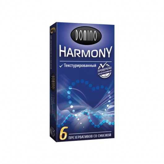 Текстурированные презервативы Domino Harmony - 6 шт. - Domino - купить с доставкой в Коломне