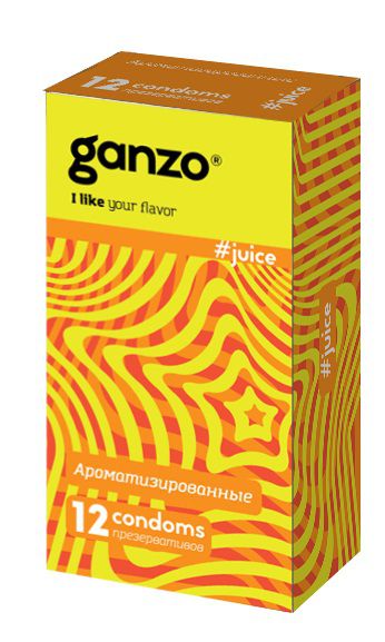 Ароматизированные презервативы Ganzo Juice - 12 шт. - Ganzo - купить с доставкой в Коломне