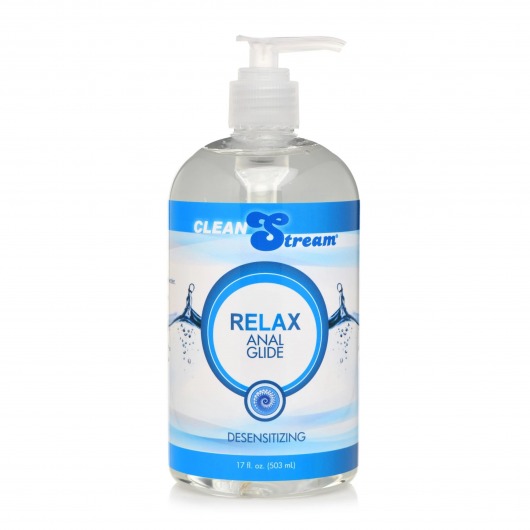 Анальный лубрикант на водной основе Relax Desensitizing Anal Lube - 503 мл. - XR Brands - купить с доставкой в Коломне