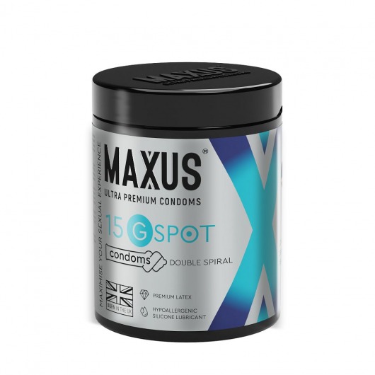 Гладкие презервативы Maxus G spot с двойной спиралью - 15 шт. - Maxus - купить с доставкой в Коломне