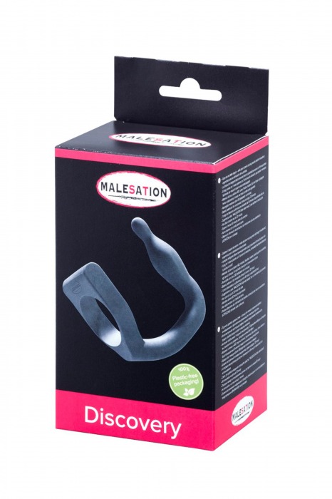 Эрекционное кольцо с вибровтулкой Discovery - MALESATION - в Коломне купить с доставкой