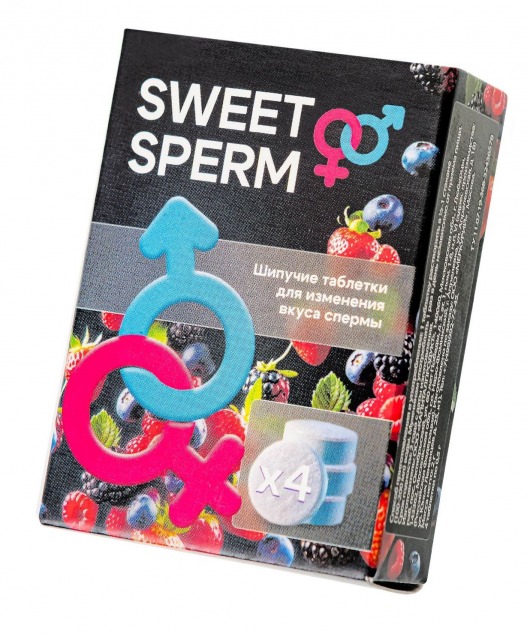 Шипучие таблетки для мужчин Sweet Sperm для изменения вкуса спермы (4 шт. по 0,5 гр.) - Капиталпродукт - купить с доставкой в Коломне