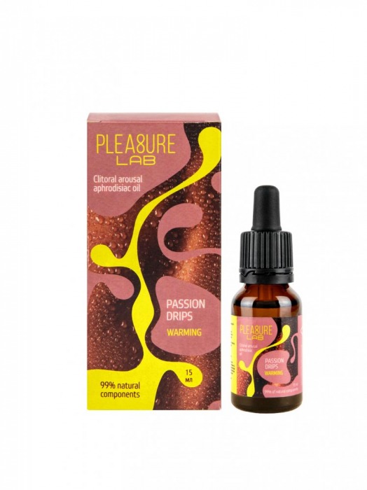 Капли с согревающим эффектом Passion Drips Warming - 15 мл. - Pleasure Lab - купить с доставкой в Коломне