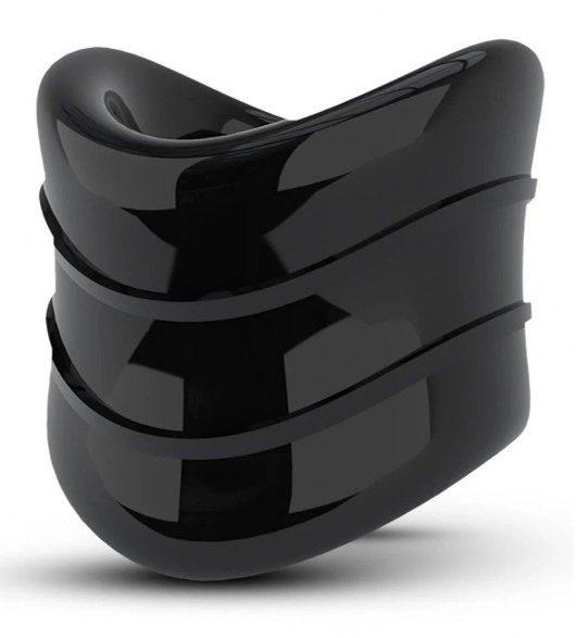 Черное эрекционное кольцо на мошонку Beef Ball Stretcher Snug X Long - Blush Novelties - в Коломне купить с доставкой