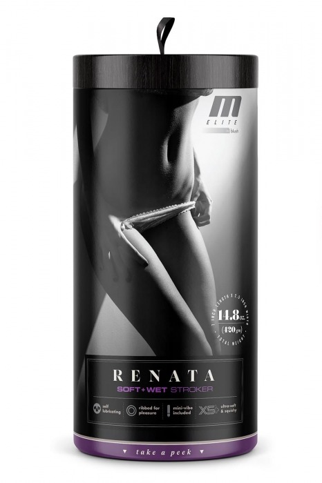 Маструбатор-вагина с вибрацией Soft   Wet Renata Realistic Tan Masturbator - Blush Novelties - в Коломне купить с доставкой