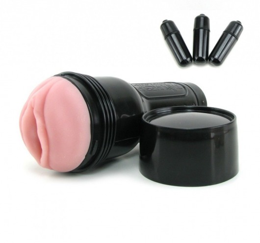 Мастурбатор-вагина Fleshlight - Vibro Pink Lady Touch с вибрацией - Fleshlight - в Коломне купить с доставкой
