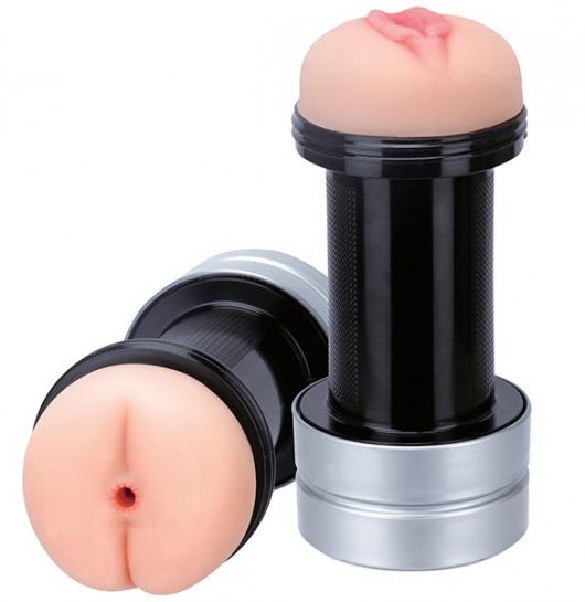 Мастурбатор 2-в-1 REALSTUFF 2 IN 1 HUMMER ANUS   VAGINA: вагина и анус - Dream Toys - в Коломне купить с доставкой