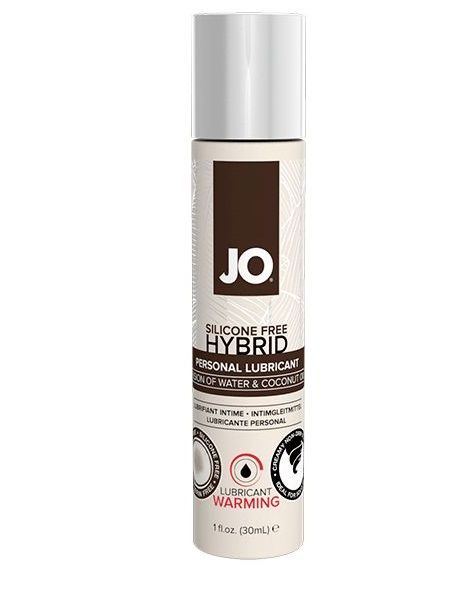 Водно-масляный лубрикант с разогревающим эффектом JO Silicone Free Hybrid Lubricant WARMING  - 30 мл. - System JO - купить с доставкой в Коломне