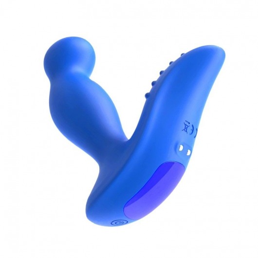 Синий вибромассажер простаты 3,5’’ P-spot Massager - 12,5 см. - Erokay - в Коломне купить с доставкой