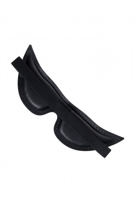 Черная кожаная маска с заостренными кончиками - Pecado - купить с доставкой в Коломне