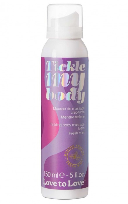Массажная хрустящая пенка Tickle My Body Fresh Mint с ароматом мяты - 150 мл. - Love to Love - купить с доставкой в Коломне