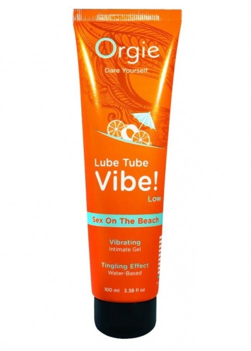 Гель с эффектом вибрации Lube Tube Vibe Low Sex On The Beach - 100 мл. - ORGIE - купить с доставкой в Коломне