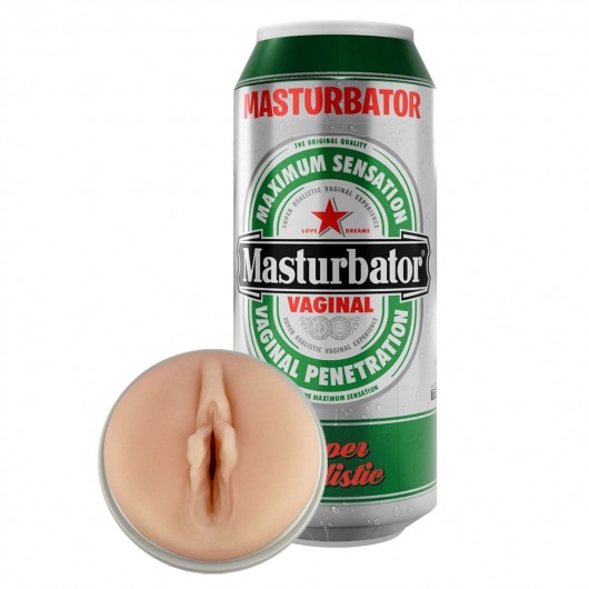 Мастурбатор-вагина Heineken Vagina II - Adrien Lastic - в Коломне купить с доставкой