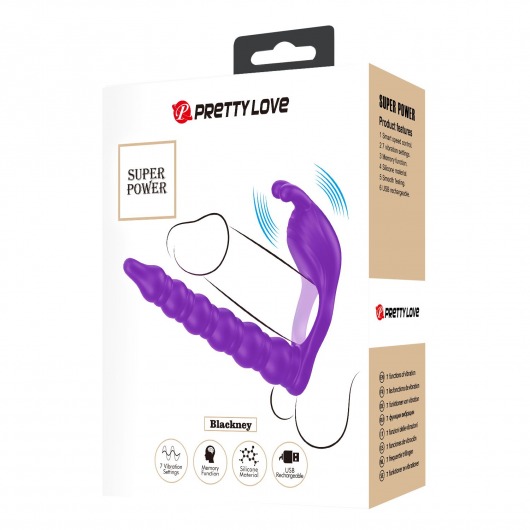 Лиловая насадка для двойного проникновения Blackney - Baile - купить с доставкой в Коломне