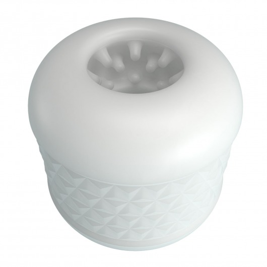 Белый сквозной мастурбатор Crystle - Baile - в Коломне купить с доставкой