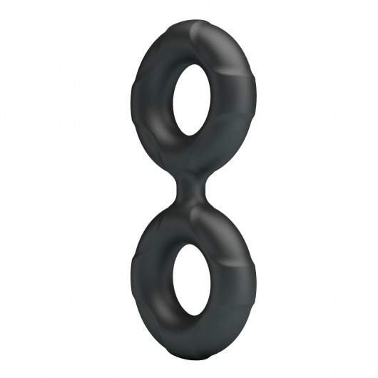 Черное двойное эрекционное кольцо Radwan - Baile - в Коломне купить с доставкой