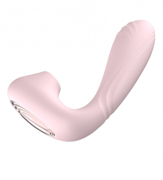 Нежно-розовый L-образный вибратор - 12,3 см. - Secwell