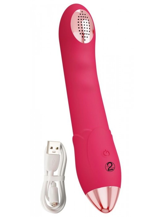 Малиновая насадка на душ с вибрацией Showers to orgasm - 20,1 см. - Orion - купить с доставкой в Коломне