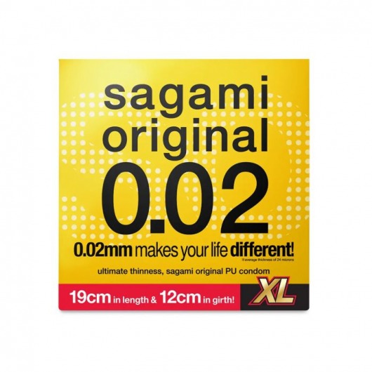 Презерватив увеличенного размера Sagami Original 0.02 XL-size - 1 шт. - Sagami - купить с доставкой в Коломне
