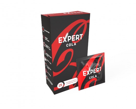Презервативы с ароматом колы Expert Cola - 15 шт. - Expert - купить с доставкой в Коломне