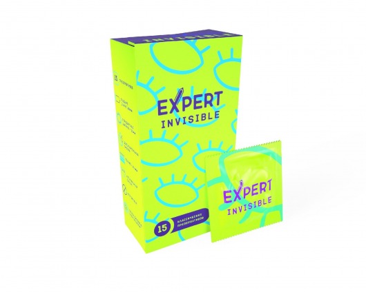 Ультратонкие презервативы Expert Invisible - 15 шт. - Expert - купить с доставкой в Коломне