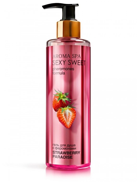 Гель для душа с феромонами и ароматом клубники Strawberry Paradise - 200 мл. -  - Магазин феромонов в Коломне