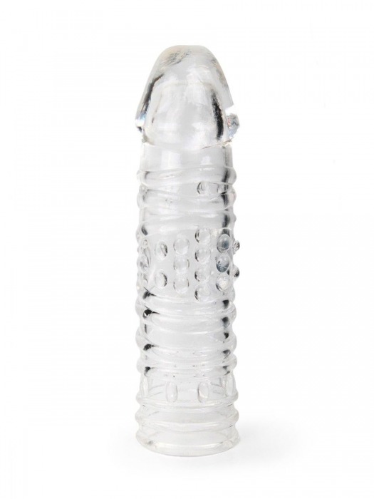 Прозрачная закрытая насадка на пенис - 17 см. - Sex Expert - в Коломне купить с доставкой