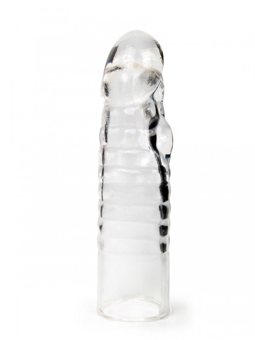 Прозрачная закрытая насадка на член - 15 см. - Sex Expert - в Коломне купить с доставкой
