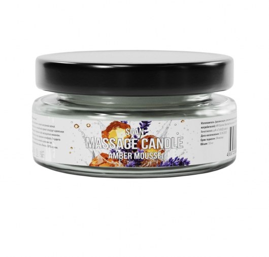 Массажная свеча «Янтарный мусс» - 50 мл. - SGAN - купить с доставкой в Коломне