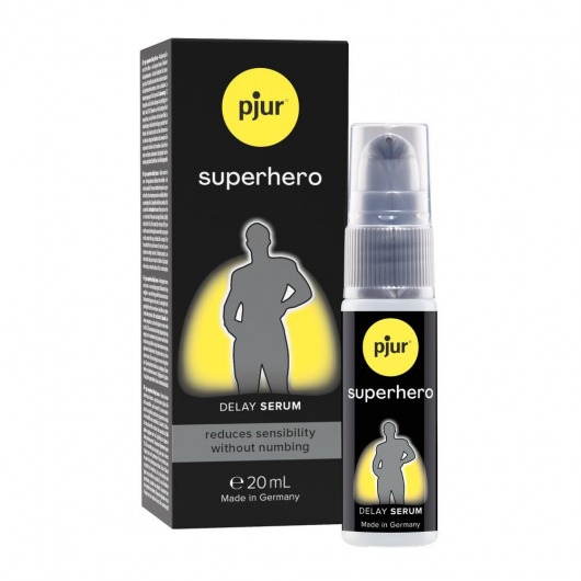 Пролонгатор-сыворотка pjur Superhero Delay Serum - 20 мл. - Pjur - купить с доставкой в Коломне