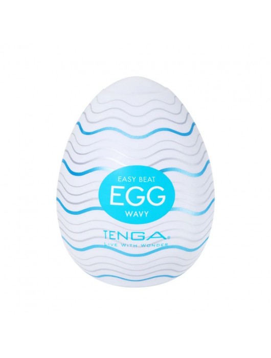 Мастурбатор-яйцо Tenga Egg Wavy - Tenga - в Коломне купить с доставкой