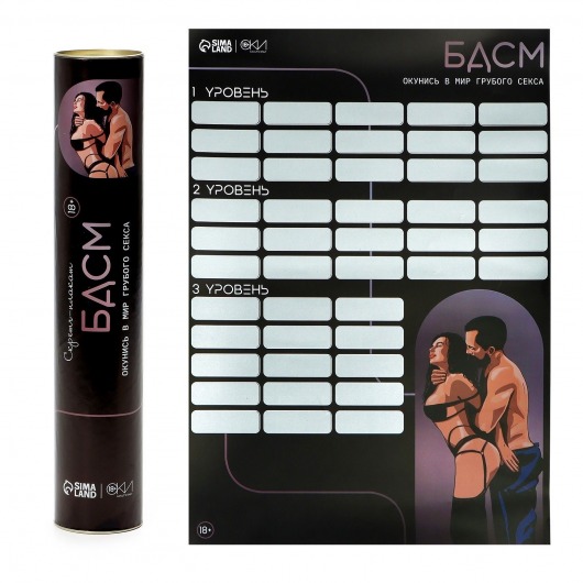 Плакат для двоих со скретч-слоем «БДСМ» - Сима-Ленд - купить с доставкой в Коломне