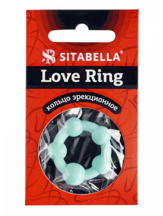 Цветное эрекционное кольцо с 5 бусинами Love Ring - Sitabella - в Коломне купить с доставкой