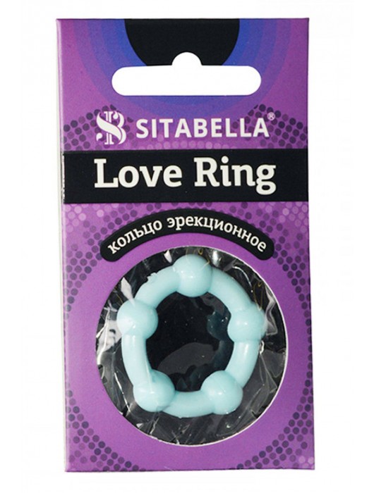 Цветное эрекционное кольцо Love Ring с бусинами - Sitabella - в Коломне купить с доставкой