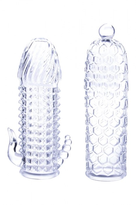 Набор из 2 прозрачных насадок на член Seductive Tickler Sleeves Set - NMC - в Коломне купить с доставкой