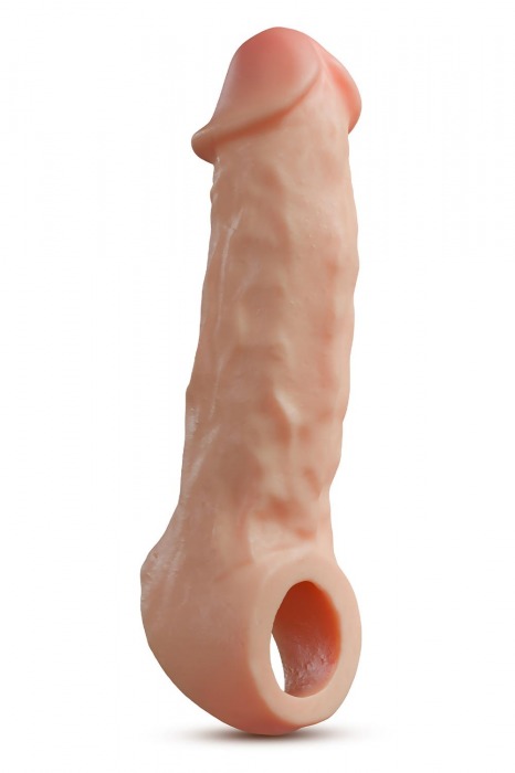 Телесная насадка-удлинитель Intrepid 9.25 Inch Realistic Penis Extender Sleeve - 23,5 см. - Blush Novelties - в Коломне купить с доставкой