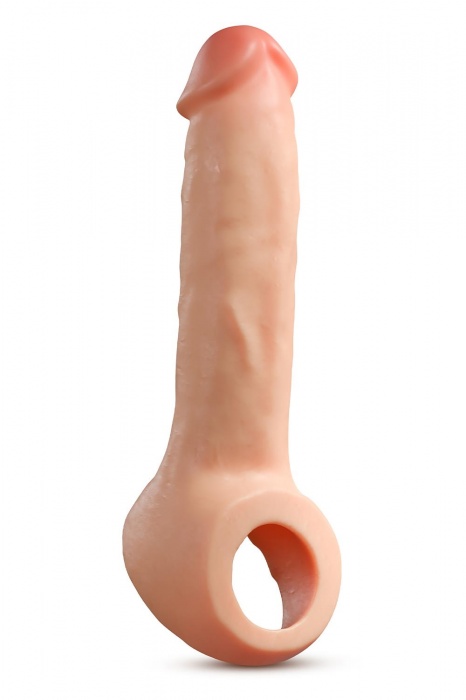 Телесная насадка-удлинитель Thrive 8.75 Inch Realistic Penis Extender Sleeve - 22,2 см. - Blush Novelties - в Коломне купить с доставкой