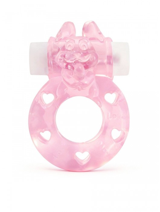 Розовое эрекционное виброкольцо в форме зайчика - 1137 - в Коломне купить с доставкой