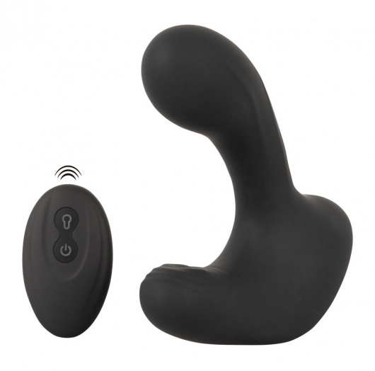 Черная анальная вибропробка с функцией расширения RC Butt Plug with 3 functions - Orion - в Коломне купить с доставкой