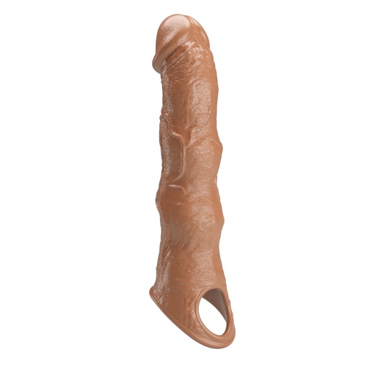 Карамельный фаллоудлинитель с 3 вставками - 28 см. - Baile - в Коломне купить с доставкой