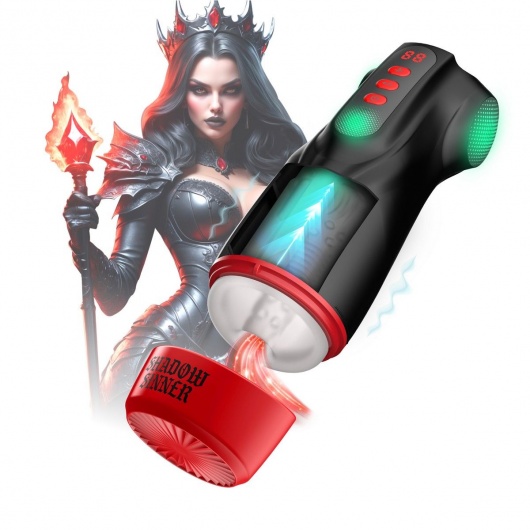 Интерактивный мастурбатор Raven с вакуумом, вибрацией и подсветкой - Shots Media BV - в Коломне купить с доставкой