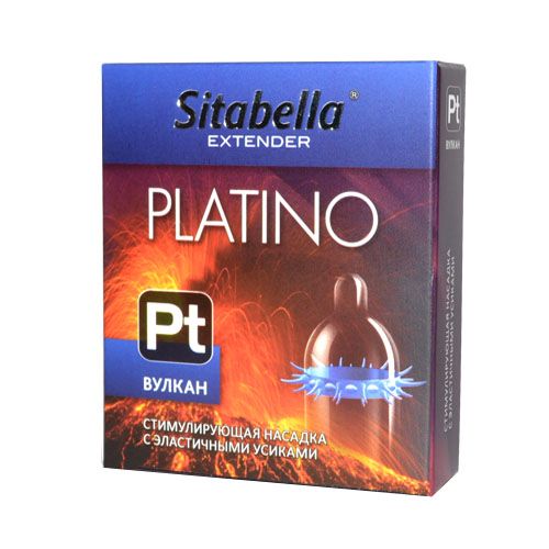 Стимулирующая насадка с усиками Platino  Вулкан - Sitabella - купить с доставкой в Коломне