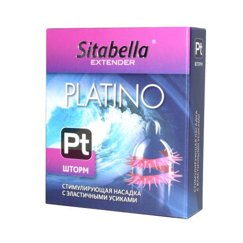 Стимулирующая насадка со спиралью из усиков Platino  Шторм - Sitabella - купить с доставкой в Коломне