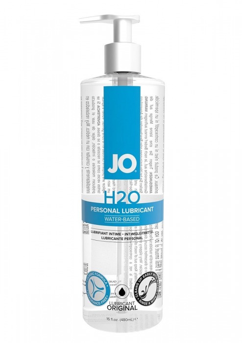 Лубрикант на водной основе JO Personal Lubricant H2O с дозатором - 480 мл. - System JO - купить с доставкой в Коломне