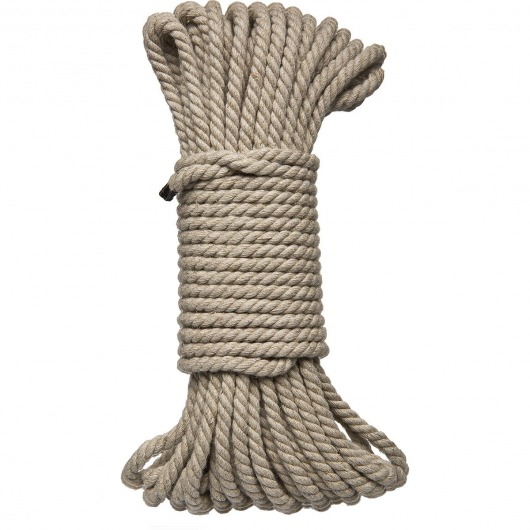 Бондажная пеньковая верёвка Kink Bind   Tie Hemp Bondage Rope 50 Ft - 15 м. - Doc Johnson - купить с доставкой в Коломне