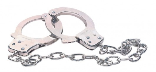 Наручники из металла с длинной цепочкой CHROME HANDCUFFS METAL HANDCUFFS W. KEY - NMC - купить с доставкой в Коломне