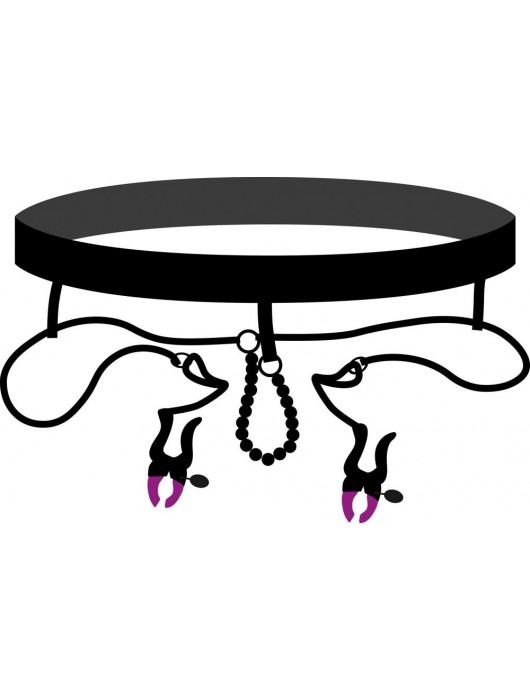 Трусики с зажимами для половых губ и бусинками для массажа промежности - Orion - купить с доставкой в Коломне