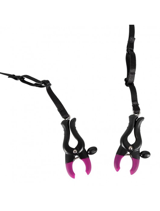 Трусики с зажимами для половых губ и бусинками для массажа промежности - Orion - купить с доставкой в Коломне