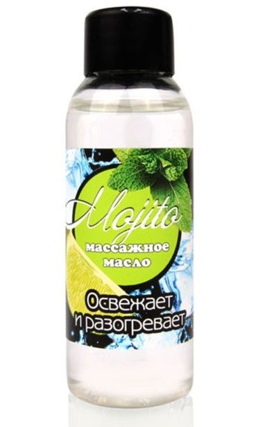 Массажное масло для тела Mojito с ароматом лайма - 50 мл. - Биоритм - купить с доставкой в Коломне